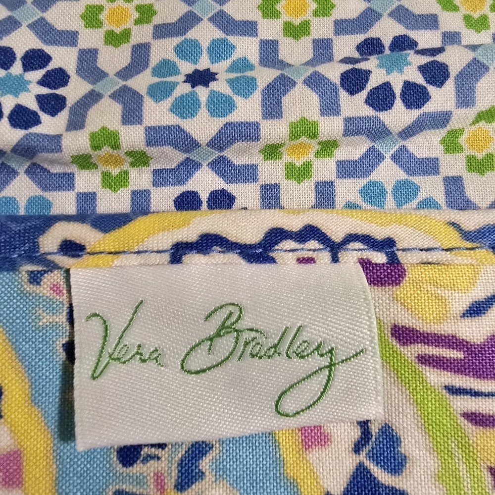 Vera Bradley Blue and Green Patterned Fabric - Picture 3 of 6